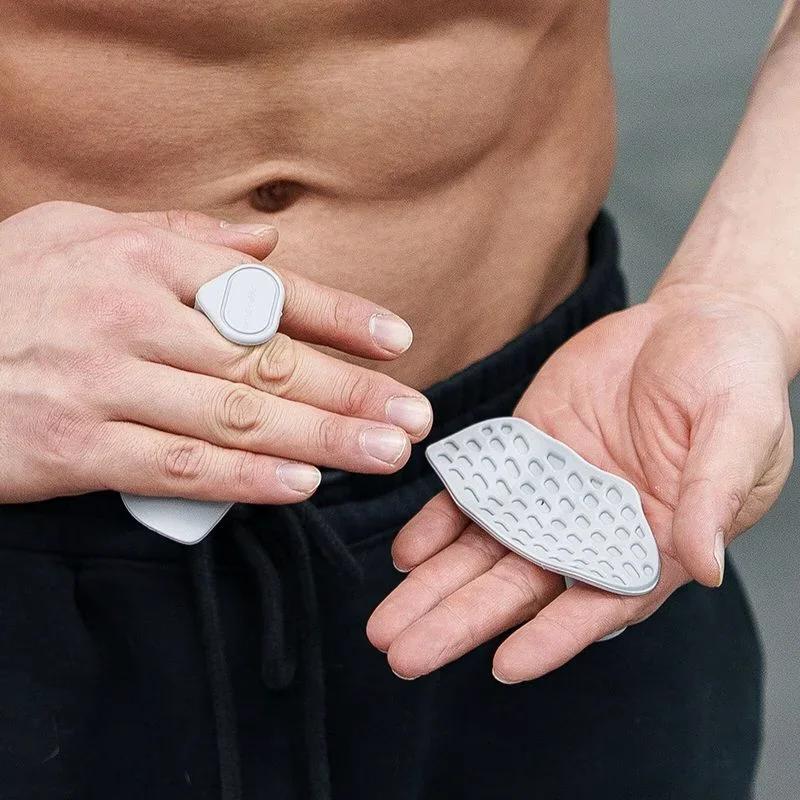 1 Pair Silicone Palm Workout Gloves - Non-Slip Grip for Pull-Ups, Weightlifting & Gym, Breathable Unisex Training Gloves