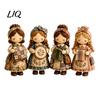 Patchwork Girl DIY Kit Kit, 3D Doll Sewing Craft Set with Pre-Cut Toy Making Fabric Thread Needles, Cute for Home Decor Handmade Gift Art