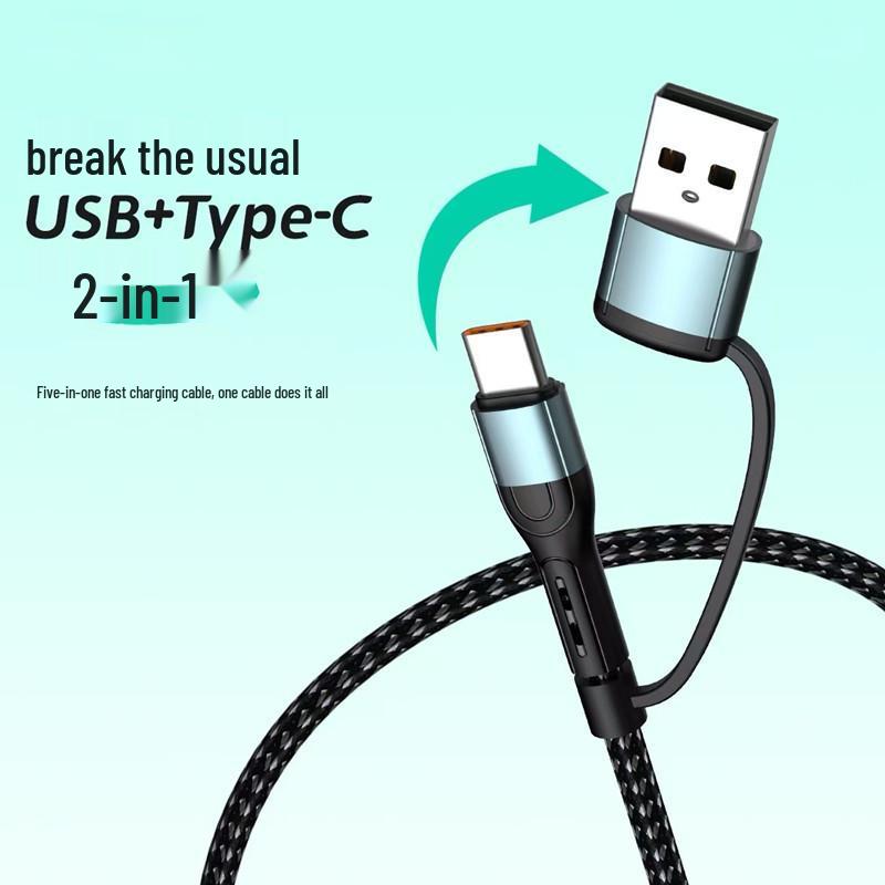 100W Fast Charging 3-in-1 Data Cable for Apple, Type-C, and Huawei Devices