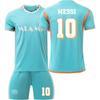 2024-25 Miami Away Jersey Set: Messi #10, Suarez #9 - Adult & Kids Sizes