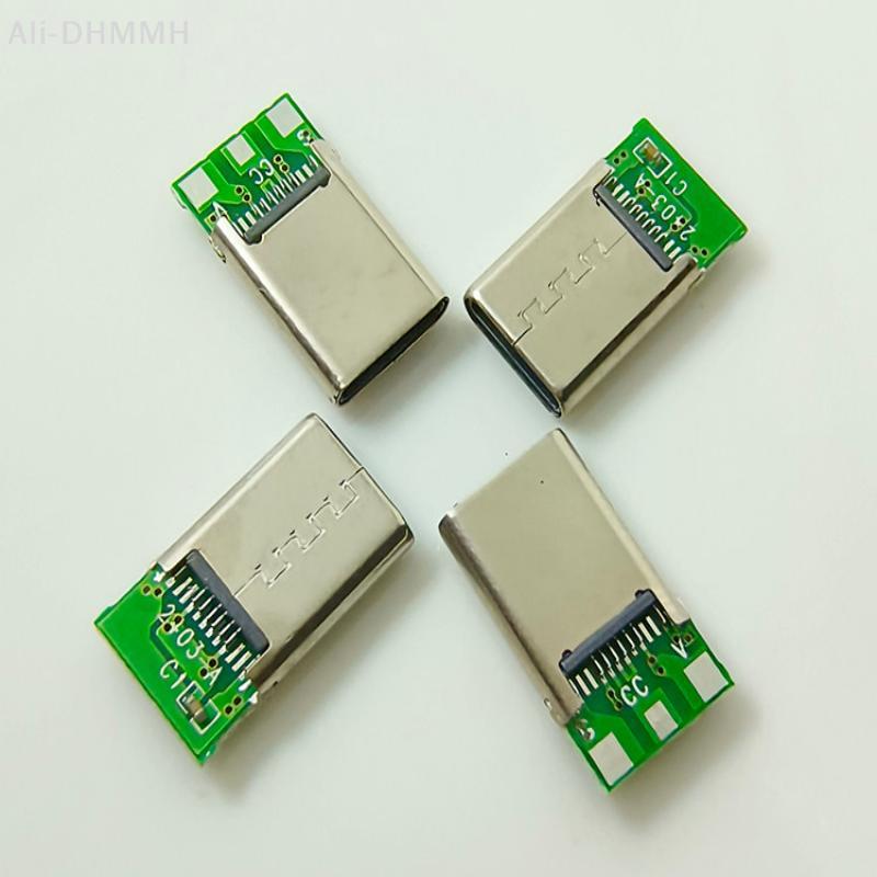 2/10 Sets PD 3Wire Charging Head 3Pin Male Type C Laptop Connector 3Solder Joint CC Pin CTOC5 With Capacitor Notebook Adapter
