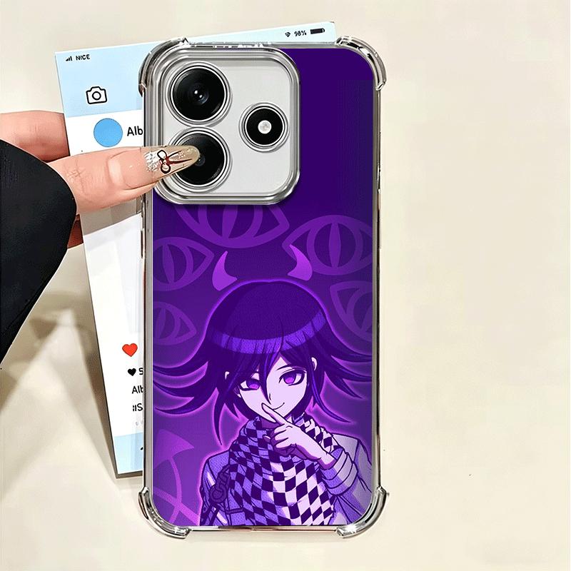 Anime D-Danganronpa Plating Phone Case For Xiaomi Poco X5 X6 X7 X8 Pro Max F8 Ultra F7 M8 M7 M5S Redmi 15C 15 14C 13C 13 X3 12C