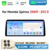 Android Smart System GPS Navigation for Honda Spirox 2009 2010 2011 2012 - 2013 Cooling Fan Bluetooth 12.3 Inch Touch Screen 4G