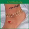 Crystal European Style Anklet Accessory With Tassel For Women Travel Gift