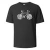Bike Cycling Printing Unisex Cotton Tee Classic Crew Neck Design Soft Breathable Fabric Casual Short Sleeve Shirt Men TShirt
