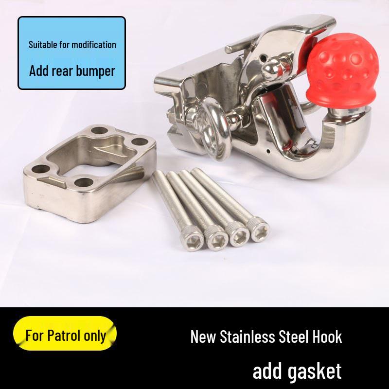 Nissan Patrol Y62 Trailer Hitch & Y61 Stainless Steel Quick Release Towing Hook