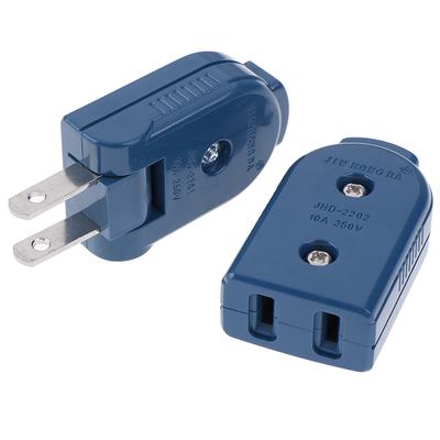Americká zástrčka s 2 kolíkovým nastavitelným samčím napájecím adaptérem se zásuvkou