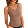 Womens Basic Sexy Summer V Neck Sleeveless Shirts Down Camis Tank Tops