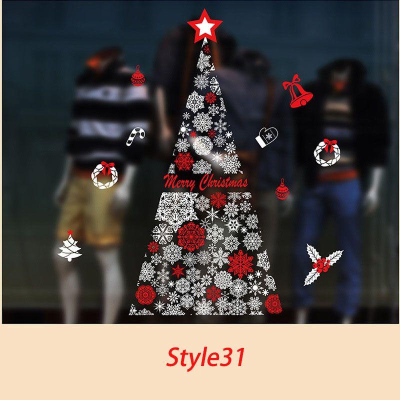 Timeless Design Removable Santa Claus Window Door Wall Sticker Vinyl Decal For Xmas Home Decor