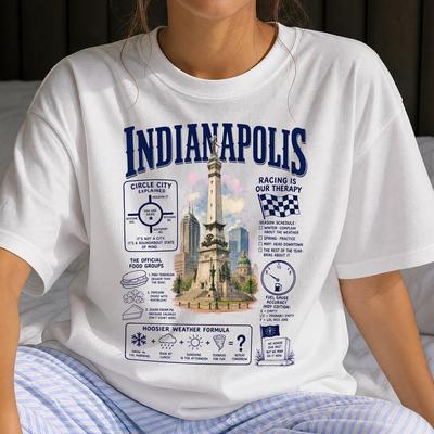 Funny Indianapolis Shirt - Retro US Cities Gift - Sarcastic Indianapolis Clothing