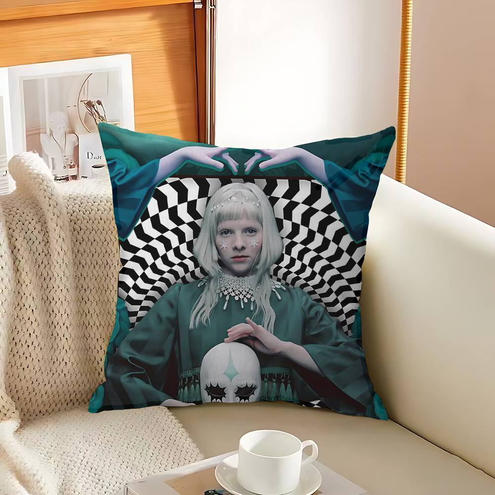 Hot Singer A-Aurora A-Aksnes Pillow Cover Sofa Cushion Cover Home Room Decoration Children Gift