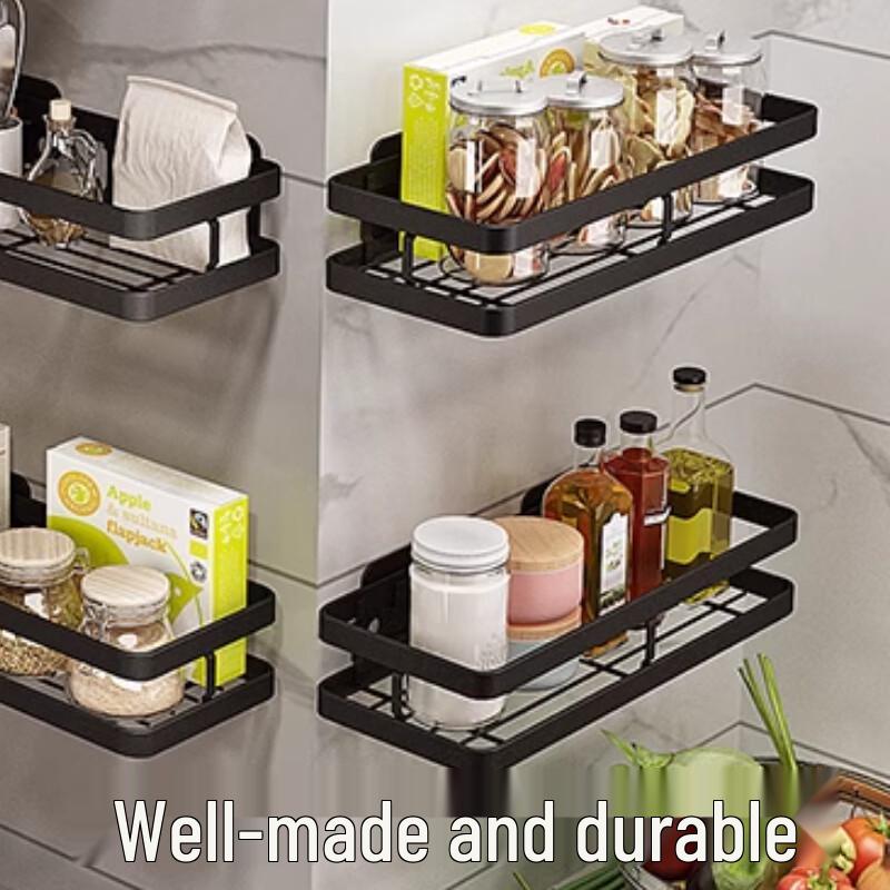 Yunshuang Modern Wall-Mounted Single-Layer Spice Rack 35CM