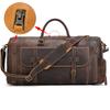 Crazy Horse Leather Travel Bag Men'S Leather Handbag One Shoulder Oblique Span Bag With Shoes Cowhide Luggage