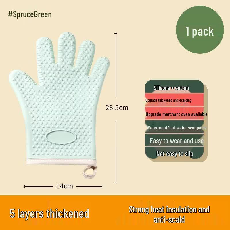 HAOLISUO Heat-Resistant Baking Oven Mitt