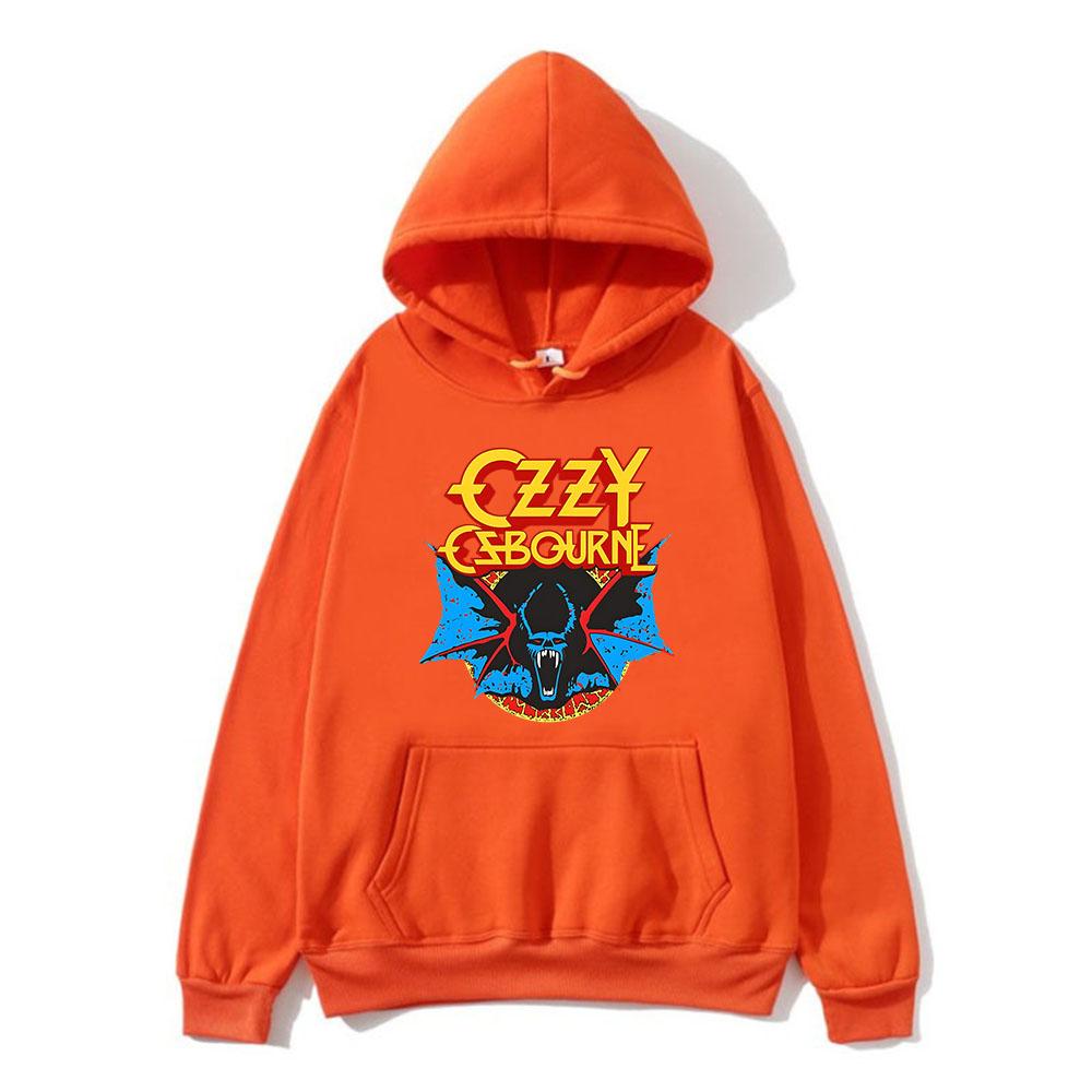 

Худи Ozzy Osbourne с длинным рукавом, мягкий винтажный/ретро свитшот с мультяшным принтом, женская/мужская одежда, молетом флис, ropa hombre XXXL оранжевый