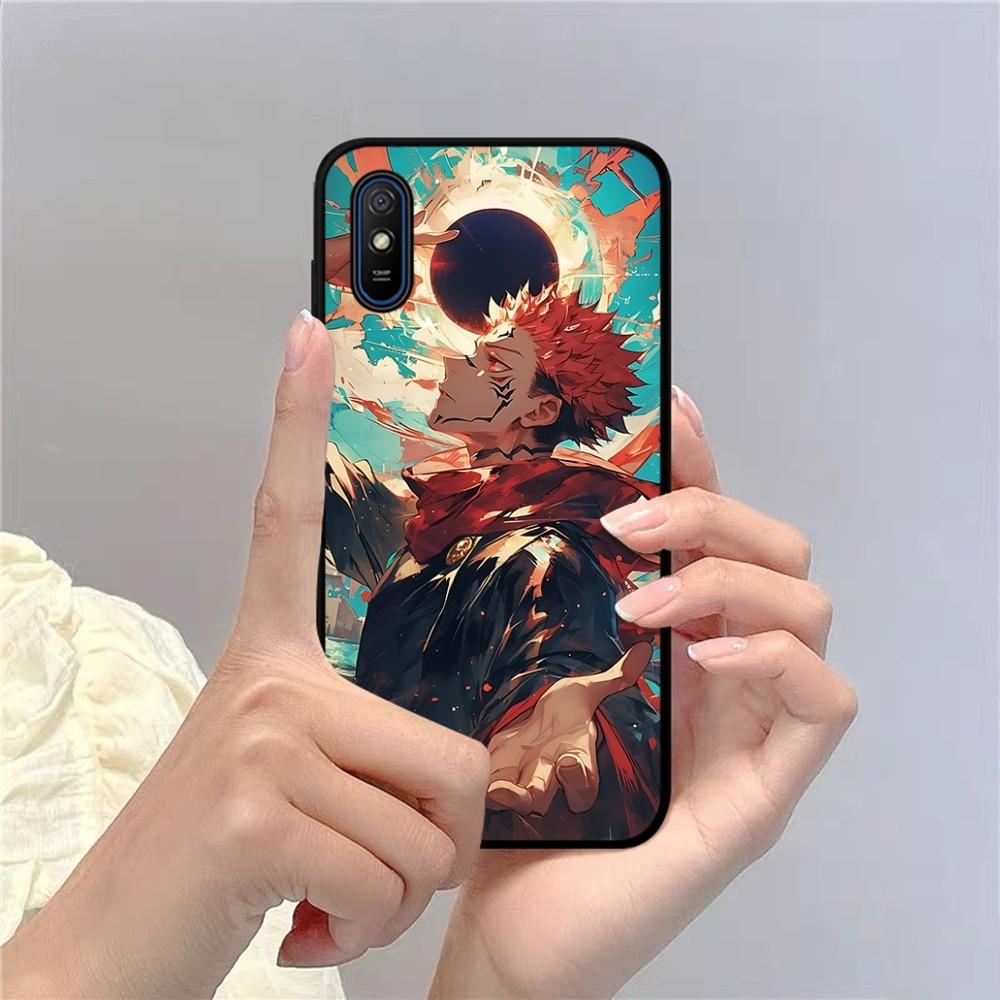 Jujutsu Kaisen Ryomen Sukuna Phone Case For Redmi 5 6 7 8 9 10 Plus Pro 6 7 8 9 A GO K20 K30 K40 Pro Plus F3 Fundas