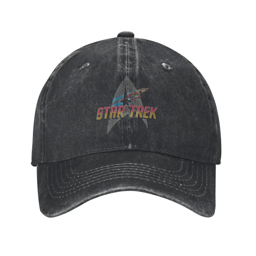 Star Treks Science Fiction TV Series Washed Denim Cap Casual Baseball Caps Adjustable Hat Summer Unisex Baseball Hats