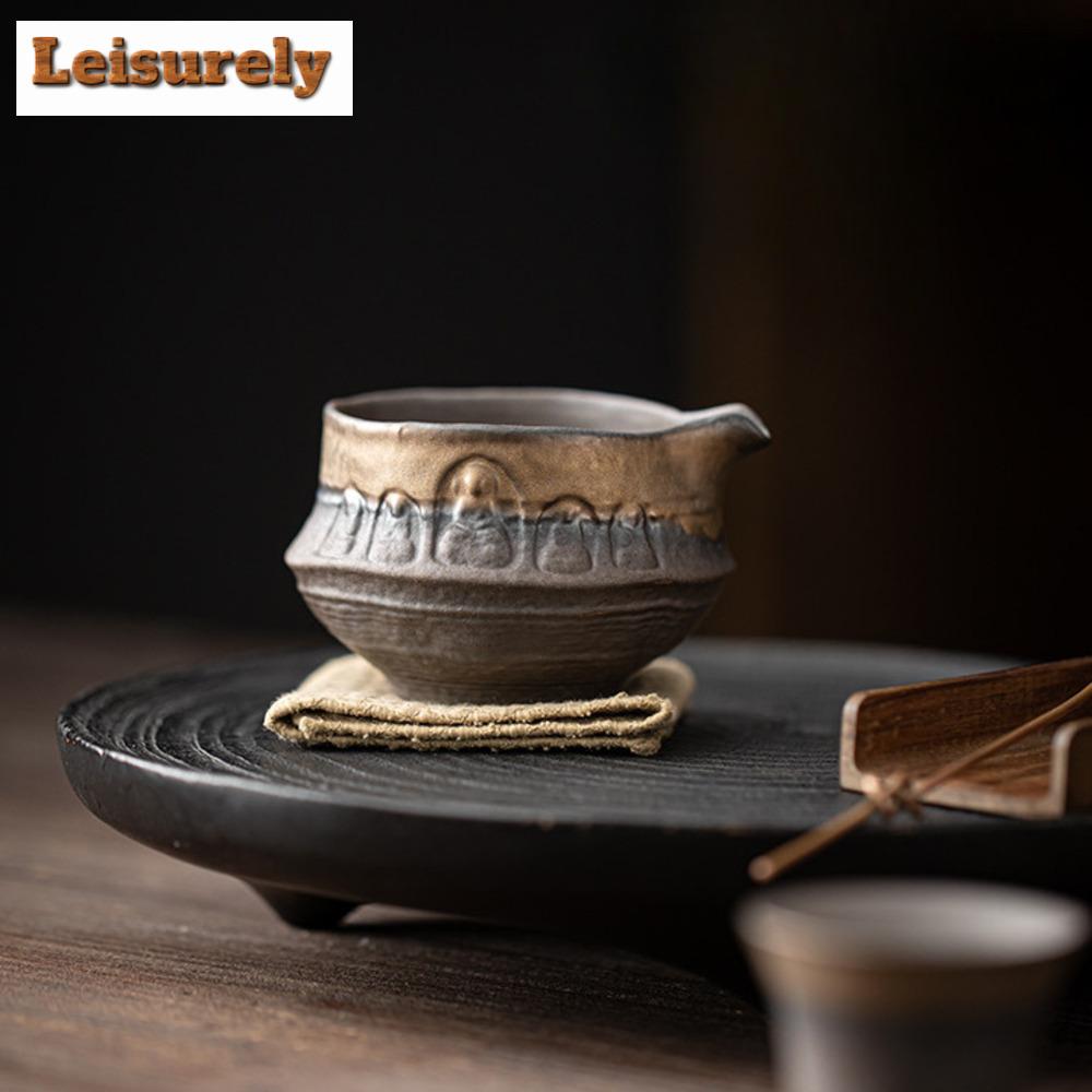 180ml Handgefertigter Vergoldeter Eisen Glasierter Buddha Teekanne Antiker Früher Gebrannter Grober Chahai Gerechtigkeitsbecher Kung Fu Teegeschirr Geschenkbedarf