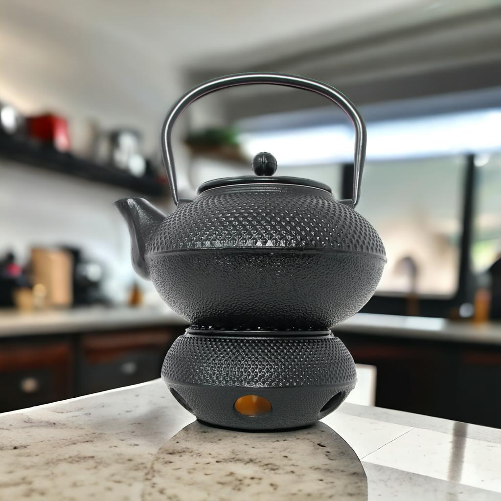 Cast Iron Kettle Infuser 1.5 L For Tea And Herbs Set With Heater