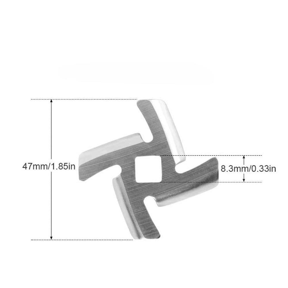 

1 шт. 47 мм бытовой нож для мясорубки специальная нержавеющая сталь крестообразное отверстие 8,3 мм