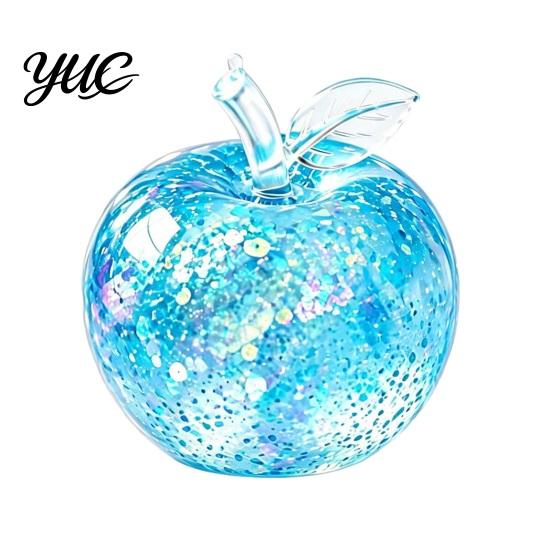 Squishy Fidget Tools for Focus Apple Stress Ball, Christmas Glitter Toy, Tactile Sensory Toys Soft Rebound Decompression Toy Kids Adults Relief