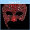 Maschera con Motivo Geometrico Antico per Feste in Costume, Natale e Halloween