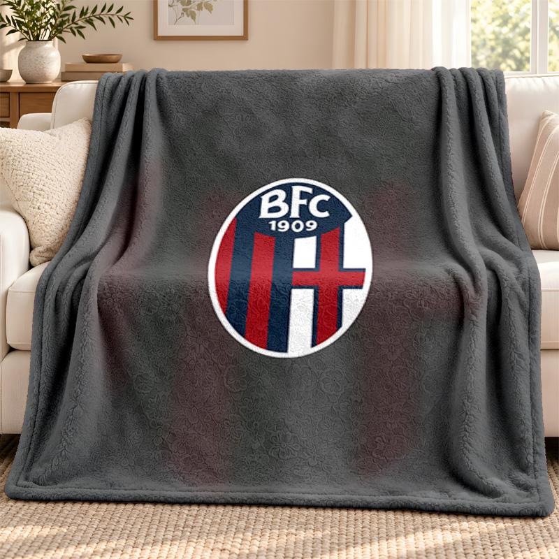 Bologna Football Club blanket Flannel Blanket Soft Cozy Plush Throw for Sofa Bed Lightweight Home Decoration Outdoor camping