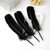 20-30Cm Long Black Feathers For Crafts Turkey 10Pcs Plumas Decoration Big Pheasant Tail Piume Hat Vases Carnival House Curved
