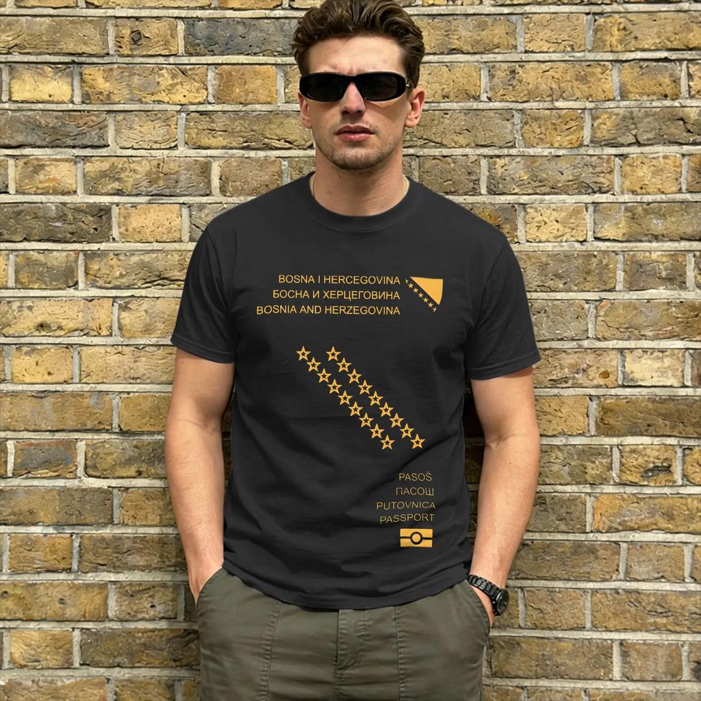 Bosnia And Herzegovina 100 Cotton T Shirt For Unisexs Summer Streetwear T Shirts Oneck Hipster Tees Plus Size Cheap Clothing