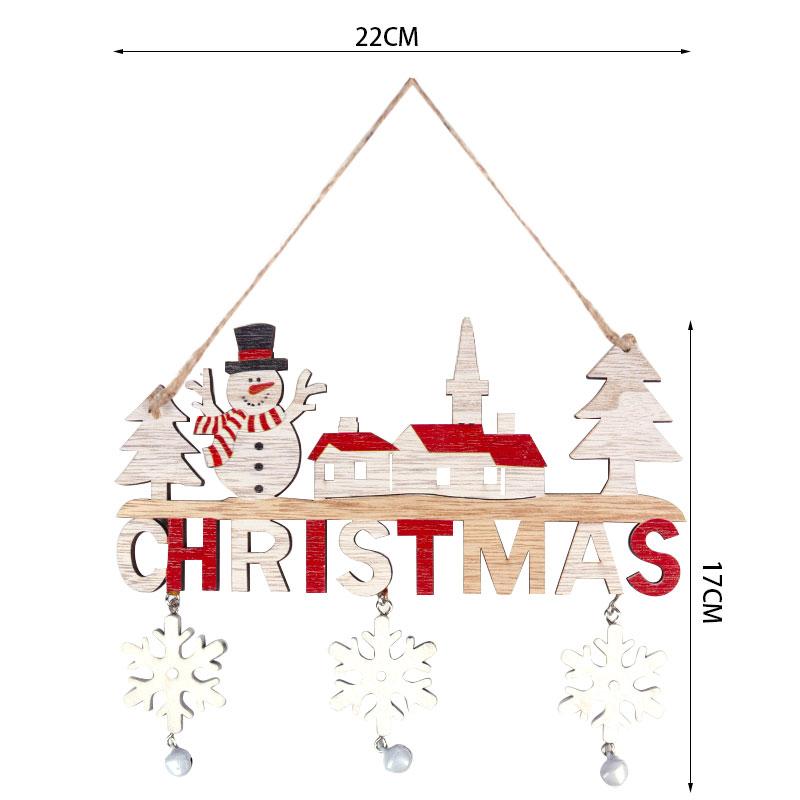 Welcome Christmas Wooden Letter Sign Pendant Santa Christmas Decorations Door Hanging Ornaments Xmas Navidad Noel Gifts New Year