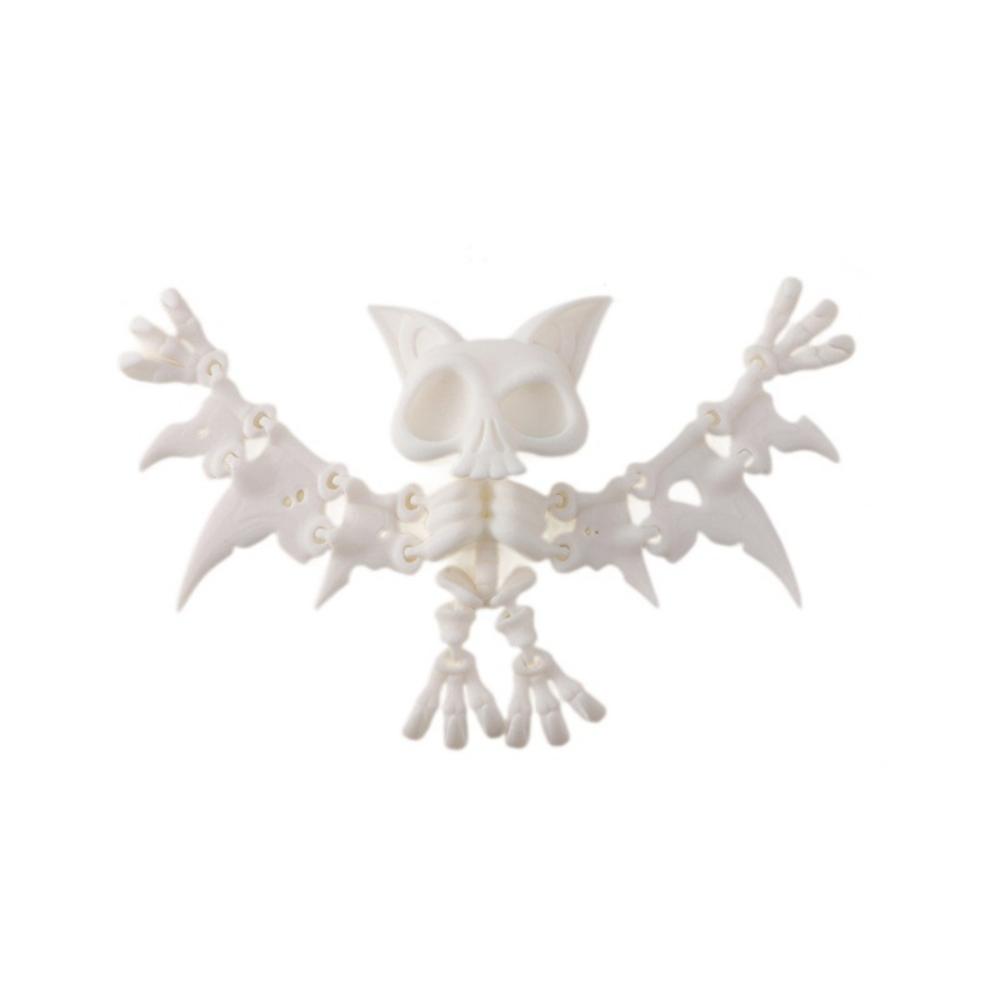 

3D Printed Fidget Toy Rotatable Articulated Skeleton Stegosaur Dinosaur Crocodile Cat Model Cute Pumpkin Gift for Kid Home Decor белый