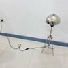 Decorative Chrome Table Lamp With Chrome Shade Mid Century Modern Lighting Lamps