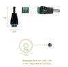 5pairs Female and Male DC Connectors 5.5x2.1mm Power Plug Adapter Jacks Sockets Connector For Single Color LED Strip CCTV Camera