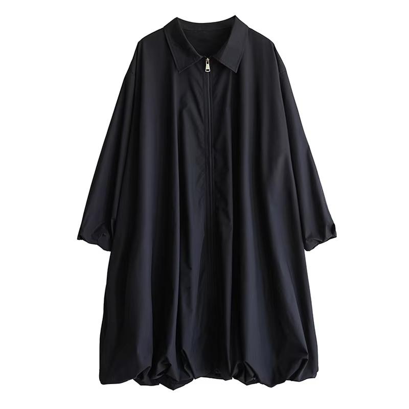 XITAO Loose Vintage Zipper Dress ZMY1056