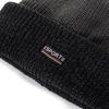Unisex Two Tone Color Winter Hat Add Fur Lined Flanging Cap Stylish Soft Beanie Hats For Men Women Warm Outdoor Ski Sports Hat