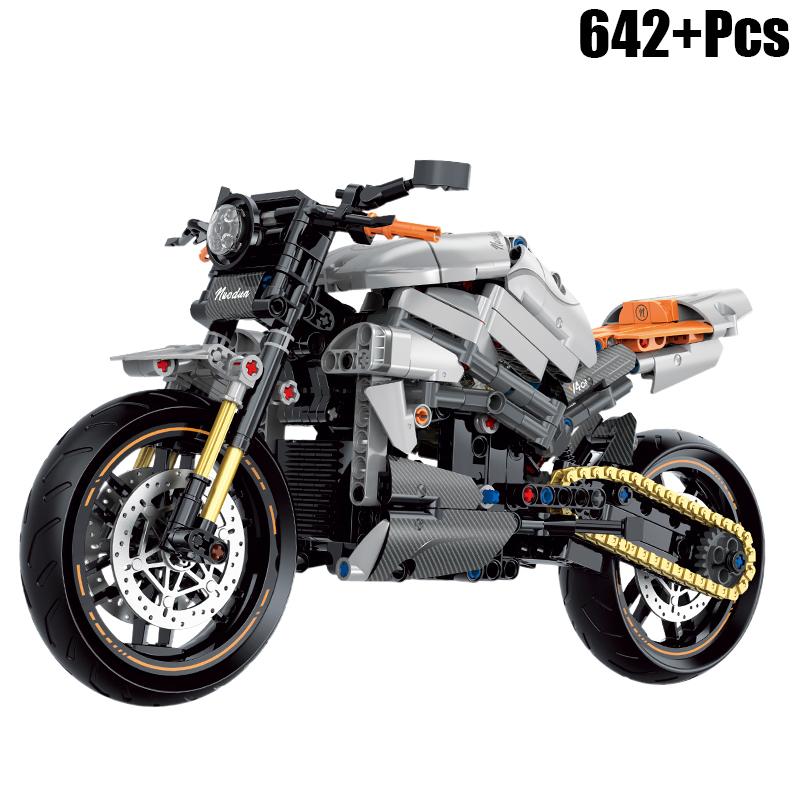 New Classic Yamaha Speed Motorbike Building MT-10 Model Blocks Moto City Racer Bricks Toys for Kids Boys MOC Sets High-tech Gift