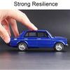 1/32 Scale LADA 2106 Diecast Car Model Toy, Pull Back Toy Vehicle with Sound and Light for Kids Toddler Boys Girls Gift Collection