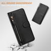 Zipper Leather Wallet Phone Case with Holder Stand for OPPO Reno 15 12FS 12F 11F 11 9 8 Pro 8 Lite 8 Protective Flip Cover