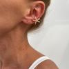 LATS Starfish Shell Flower Clip Earrings for Women Gold/Silver Color Non-Piercing Ear Cuff Daily Jewelry Accessories Party Gift