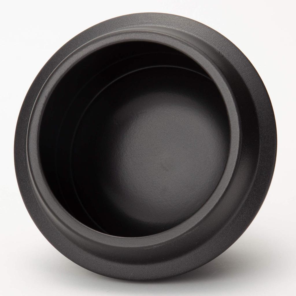 TAMAKI Thermacraft Earthenware Rice Cooker, 2-cup Capacity, Black, 21cm Diameter x 18cm Height, Heat, Microwave, and Oven Safe, T-789551