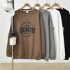 Womens Loose Casual Plus Size Sleeve Pullover Waffle Long Sweatshirt Top