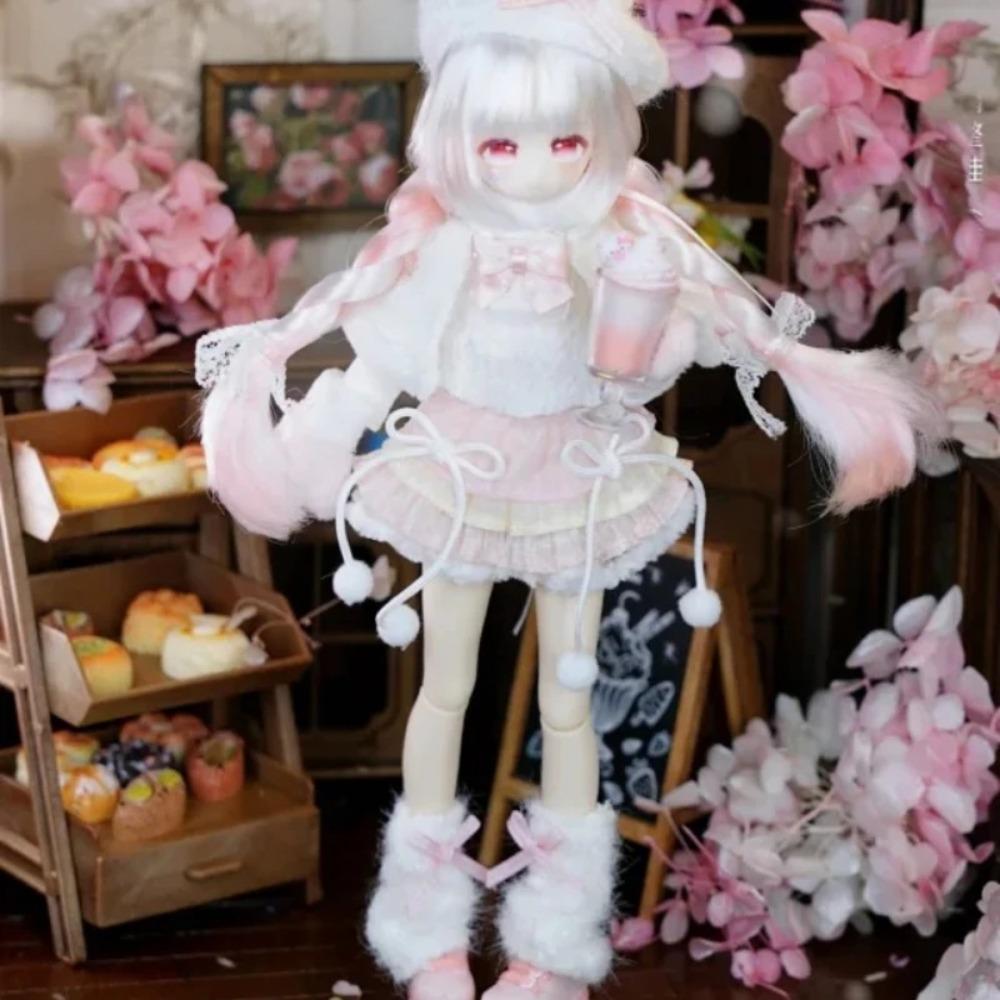In stock New Momotale Siji Chayu Series 1/8 Hair Bjd Joint Cute Doll Blind Box Figurine Caixa Caja Four Seasons Tea Language