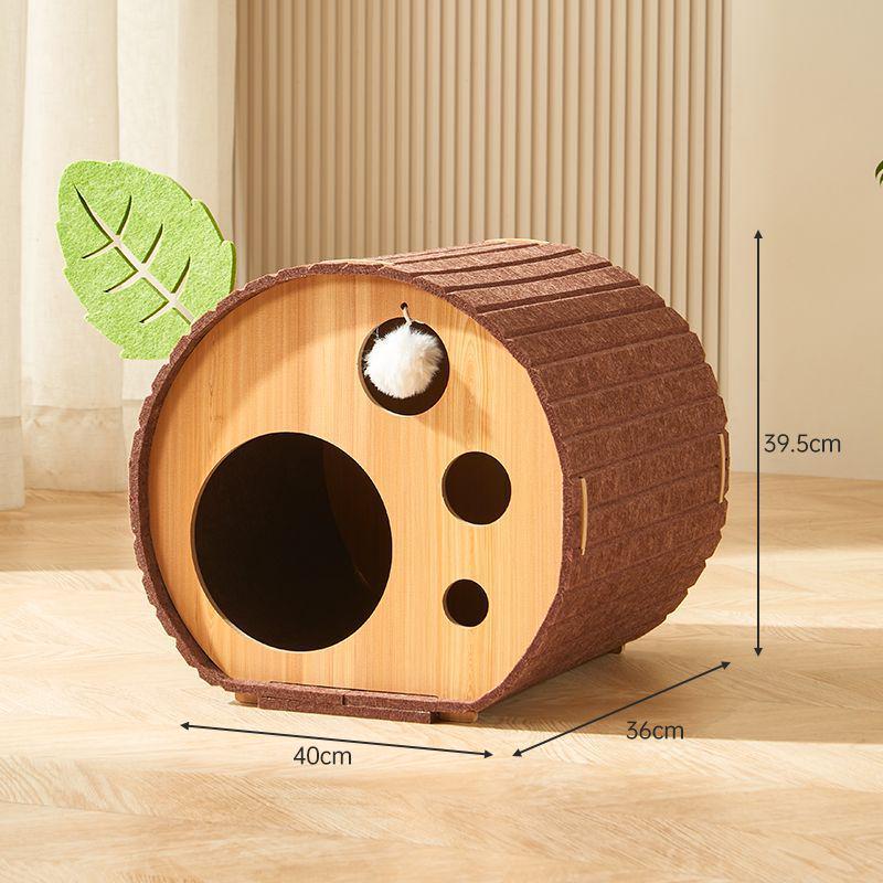 

Multi-layer Cat Nest & Scratching Board - Four Seasons Universal Wear-Resistant Cat Villa. Plush Cat Ball