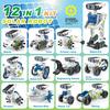 DIY 12-in-1 Solar-Powered Educational Robot Kit for Kids