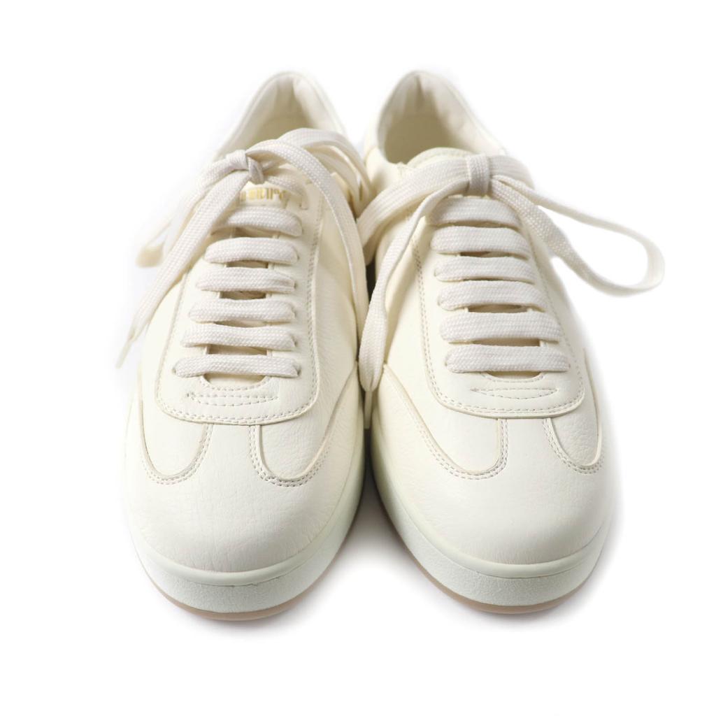 Pristine CHURCH'S sneakers LAURELLE Deerskin lace-up Ivory Dearskin Leather Women 38 Used