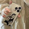 Line Art Cool Girl Pattern Design Protective Cover for iPhone 17 16 15 14 13 12 11 16E Series Pro Max Plus