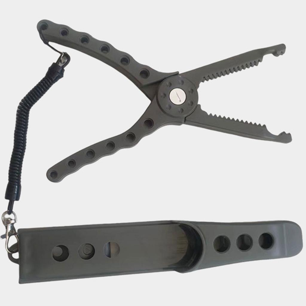 Fishing Pliers with Grip Fishing Hook Removal Tool Fish Lip Grabber Fish Body Clamps with Nonslip Handle and Lanyard