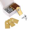 AIMOONSA 45 Titanium Blades + 45 Screws for Husqvarna/Automower/Gardena Robot Lawnmower 35×18×0.75 Mm