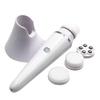 4-in-1 Waterproof Electric Facial Cleansing Brush with Deep Pore Cleansing and Silicone Massager