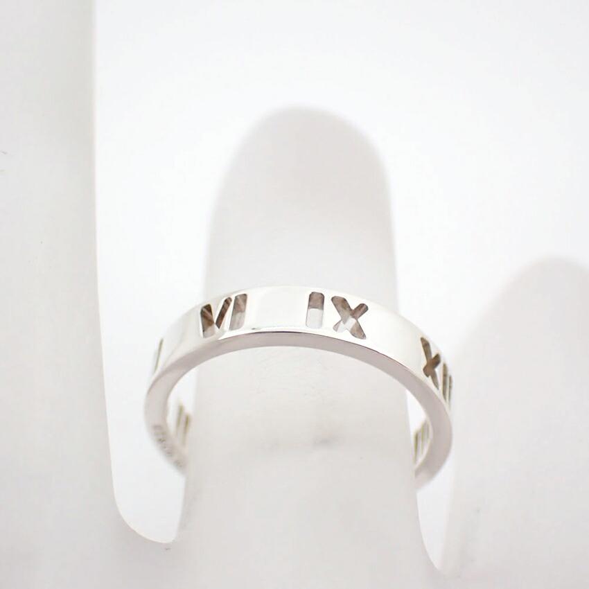 [Used] TIFFANY 925 Open Atlas Narrow Ring Size 6/6/g530-69